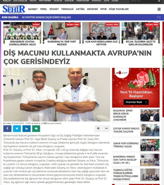 Basında MisyaDent 1 Basında MisyaDent 1