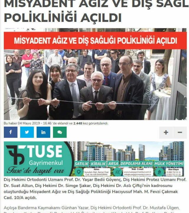 Basında MisyaDent 4b Basında MisyaDent 4b